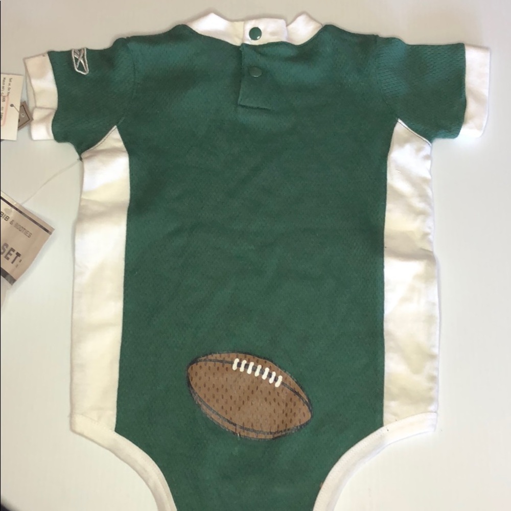 Reebok New York Jets 3-piece Baby Unisex Onesie Set Green & White 24 mos - Picture 3 of 4